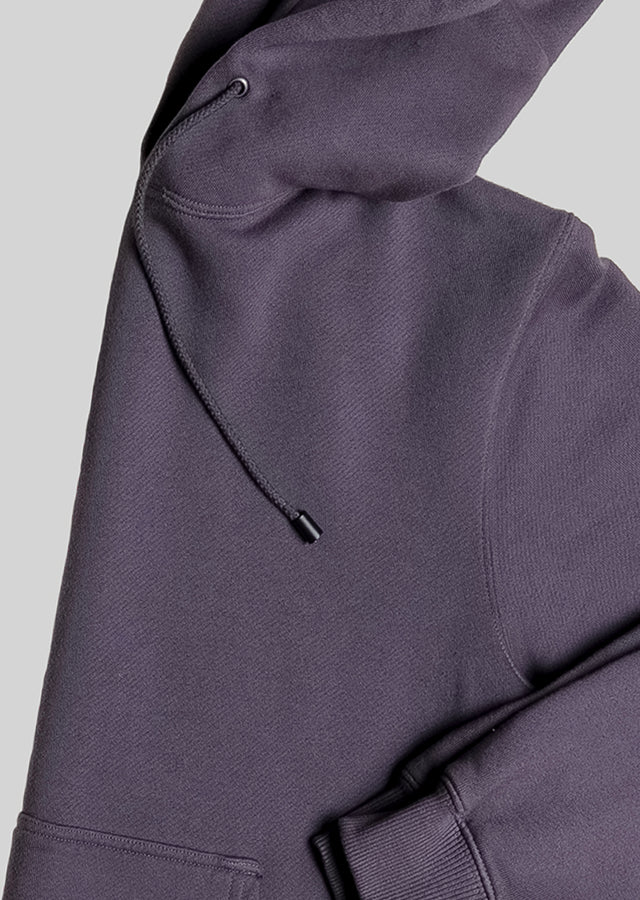 Organic Cotton Purple Gray Hoodie - Men - Malibu