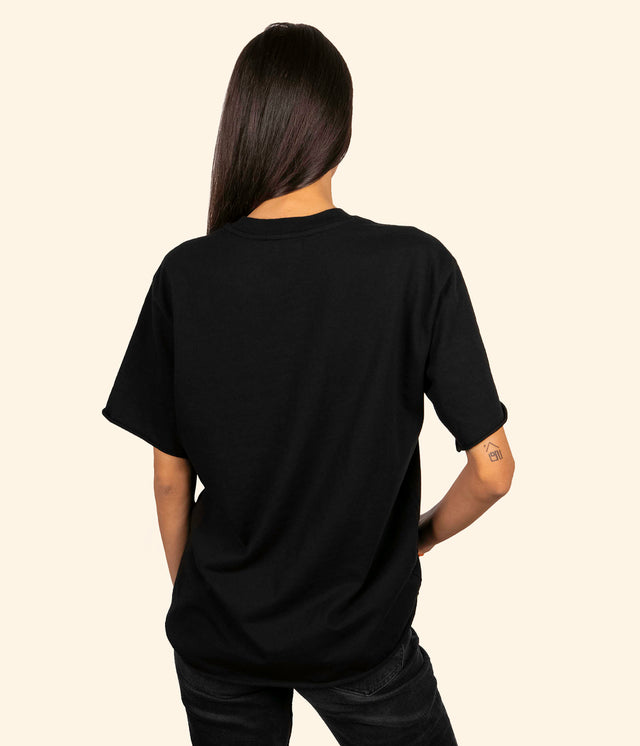Organic Cotton Black T-shirt - Women - LA Chill
