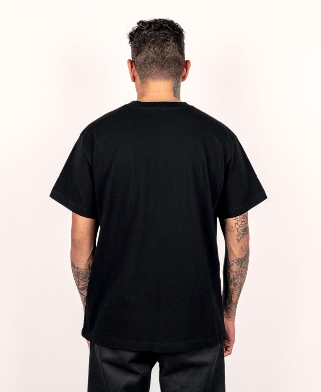 Organic Cotton Black T-shirt - Men - Silver Lake