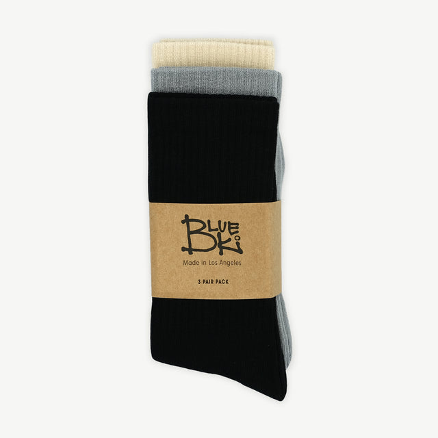 Premium Bamboo Crew Socks 3-Pack | Ultra-Soft, Eco-Friendly & Breathable Comfort