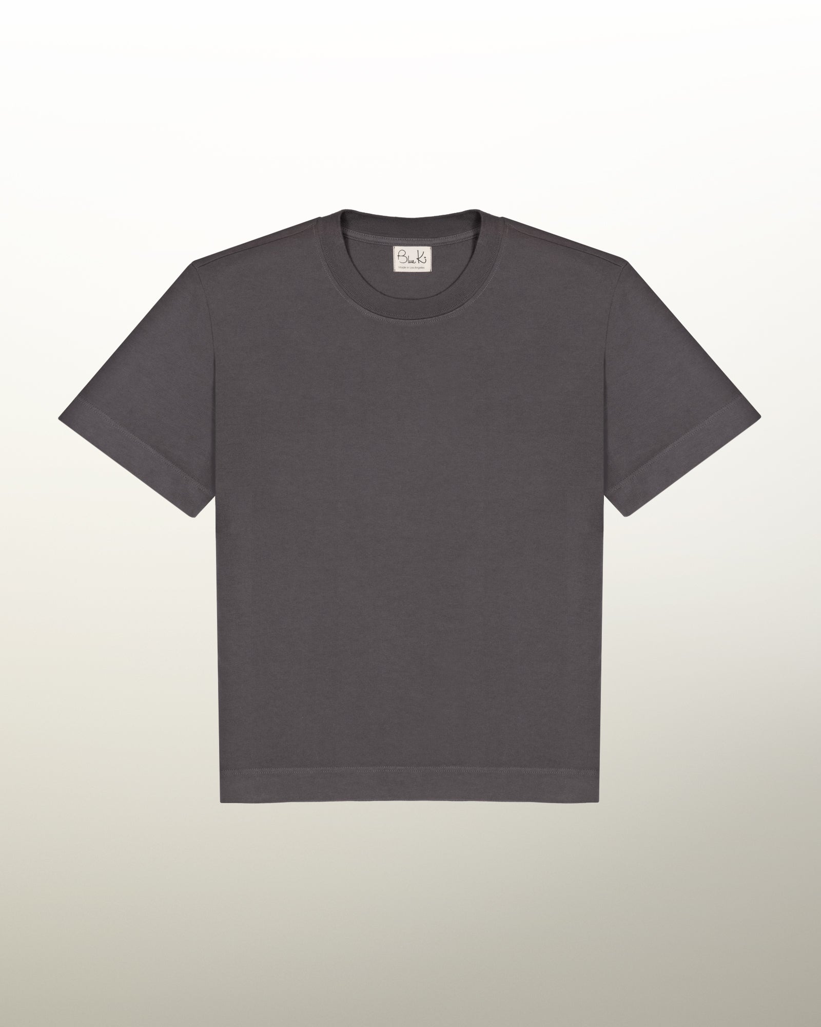 Mid-Crop Tee — Gray