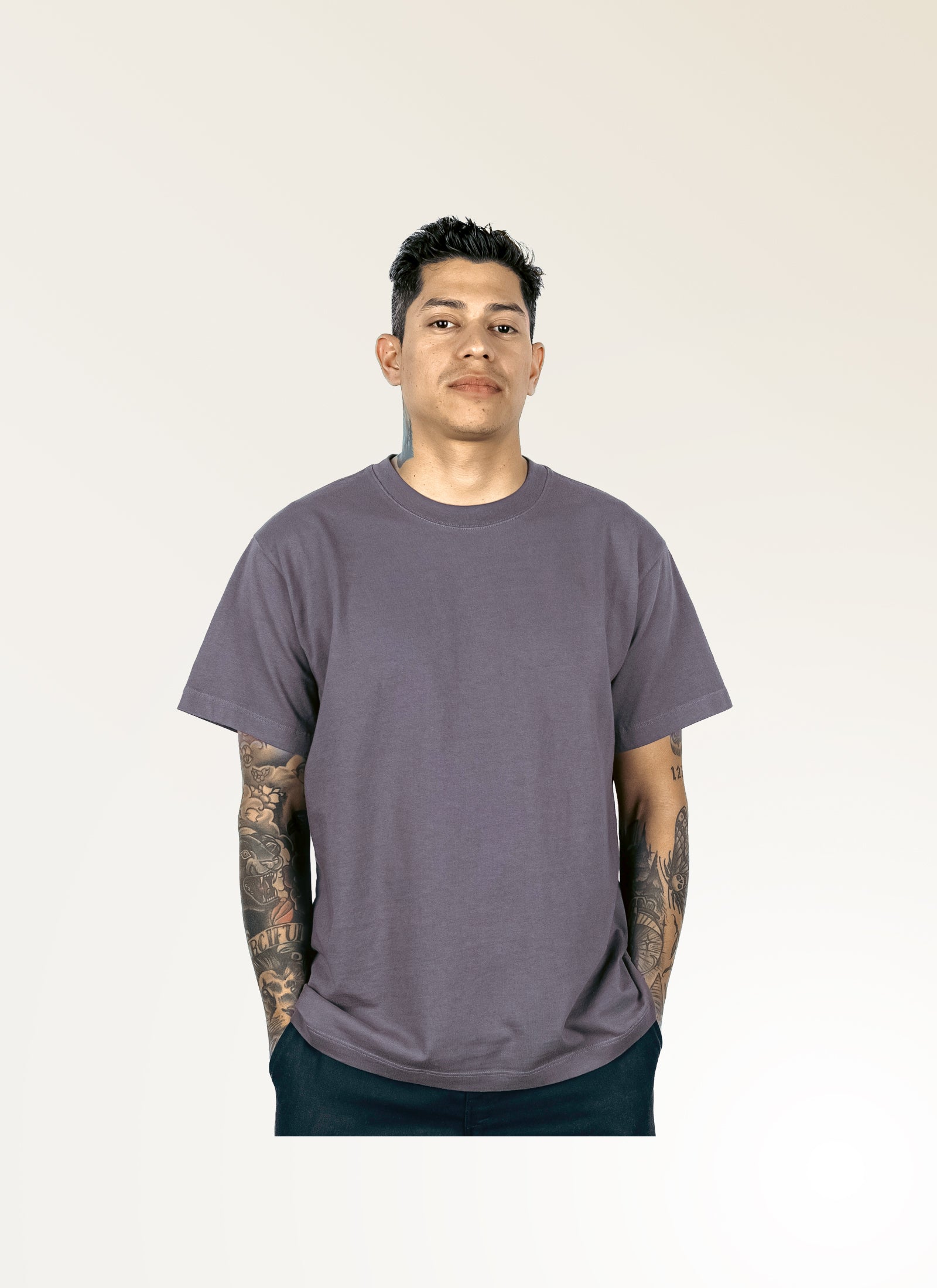 Silverlake - Organic Cotton Gray Oversized T-shirt - Unisex