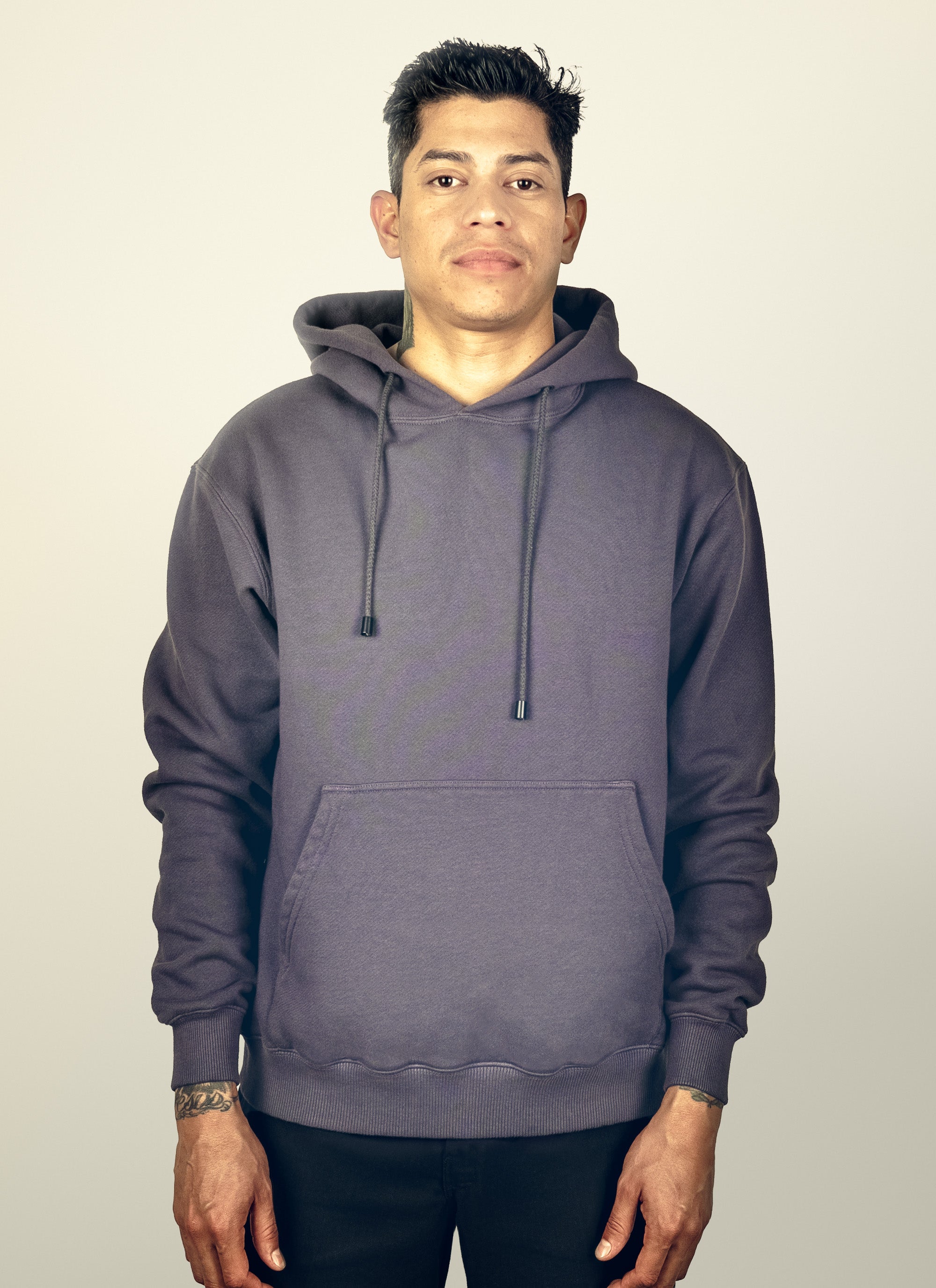 Hoodie — Charcoal Purple
