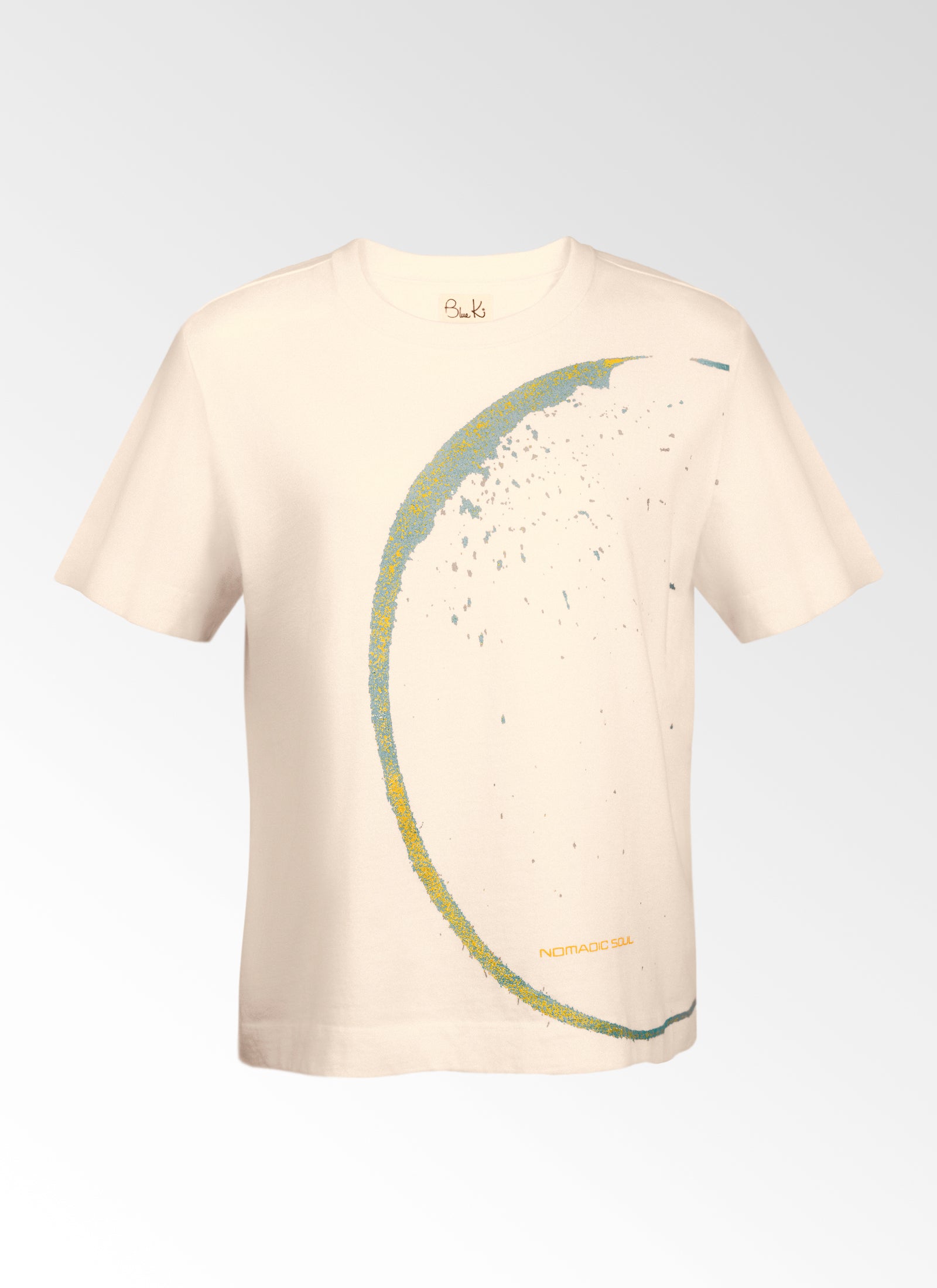 Nomadic Soul - Limited Edition, Hand Printed Undyed Graphic T-shirt - Women