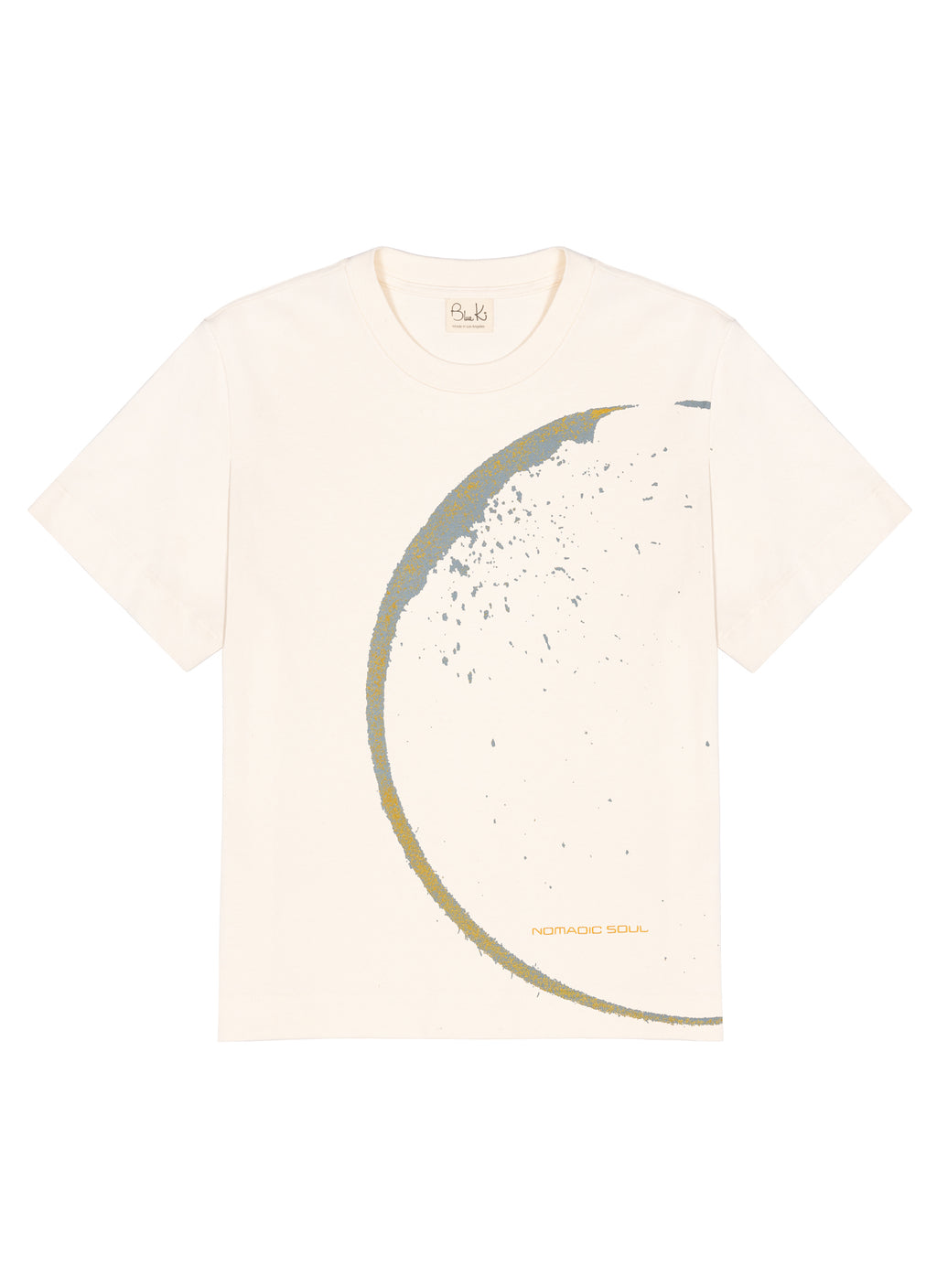 Nomadic Soul - Limited Edition, Hand Printed Undyed Graphic T-shirt - Women