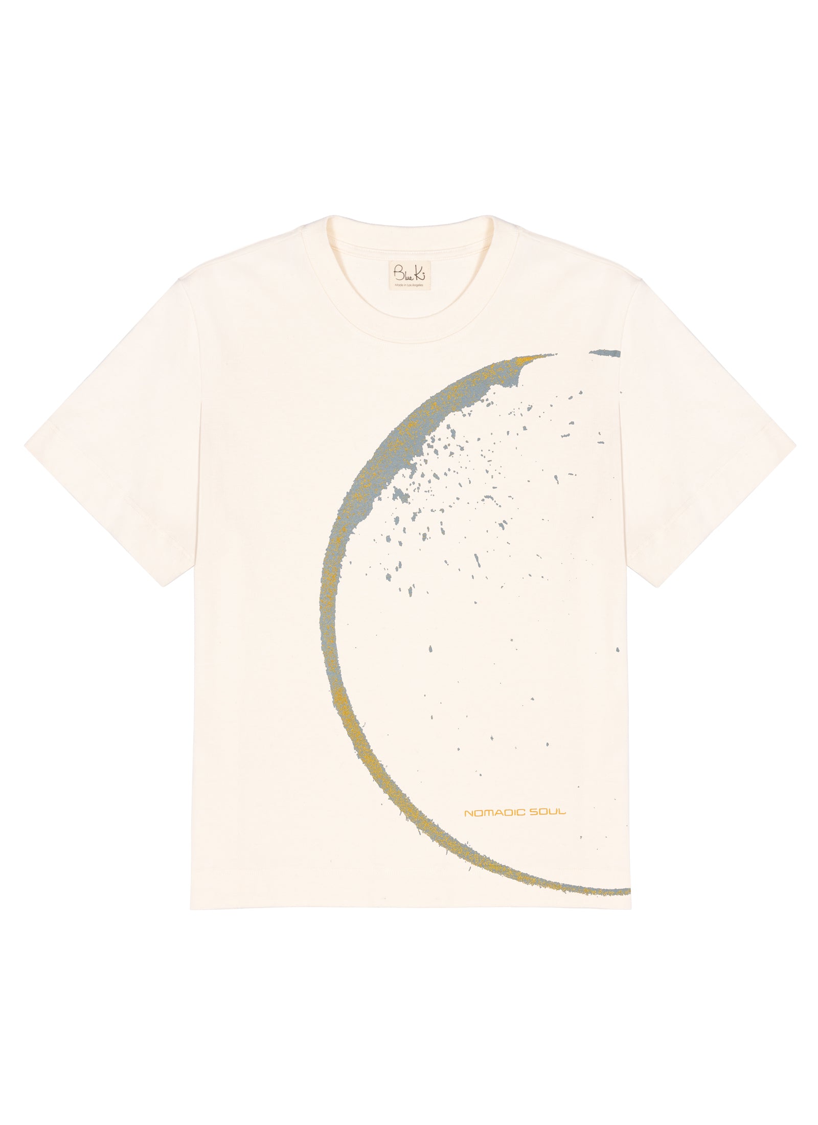 Nomadic Soul - Limited Edition, Hand Printed Undyed Graphic T-shirt - Women