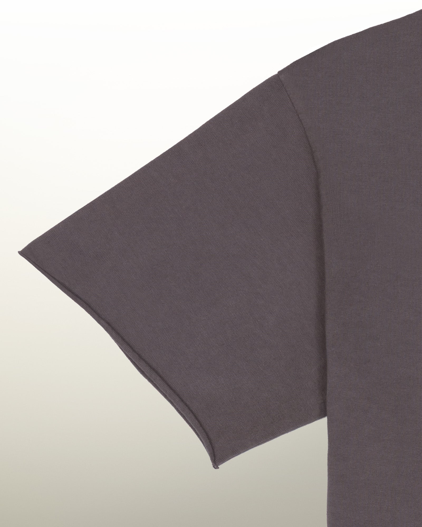 Raw Edge Tee — Gray