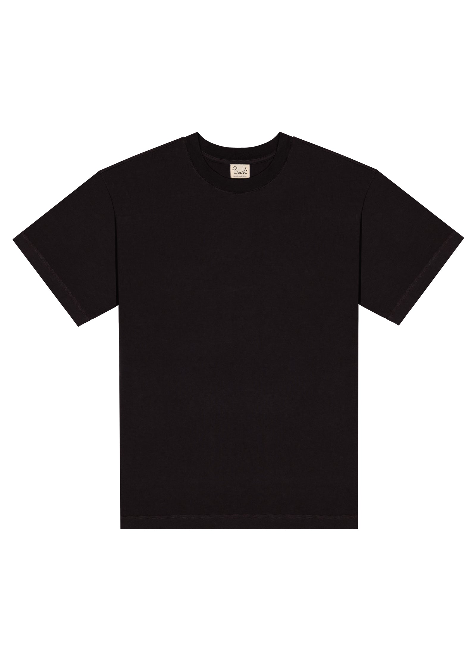 Silverlake - Organic Cotton Black Oversized T-shirt - Unisex