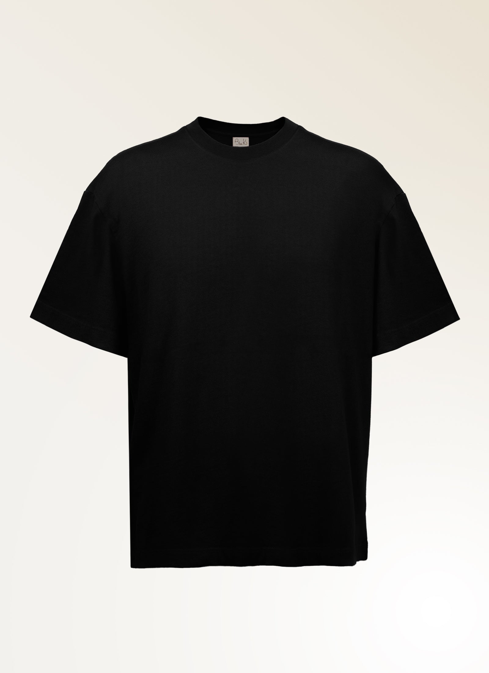 Silverlake - Organic Cotton Black Oversized T-shirt - Unisex