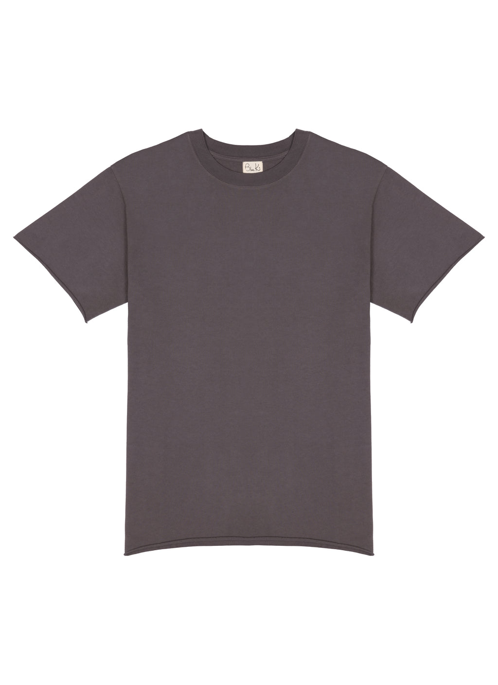 Silverlake - Organic Cotton, Raw Edge Gray T-shirt - Unisex