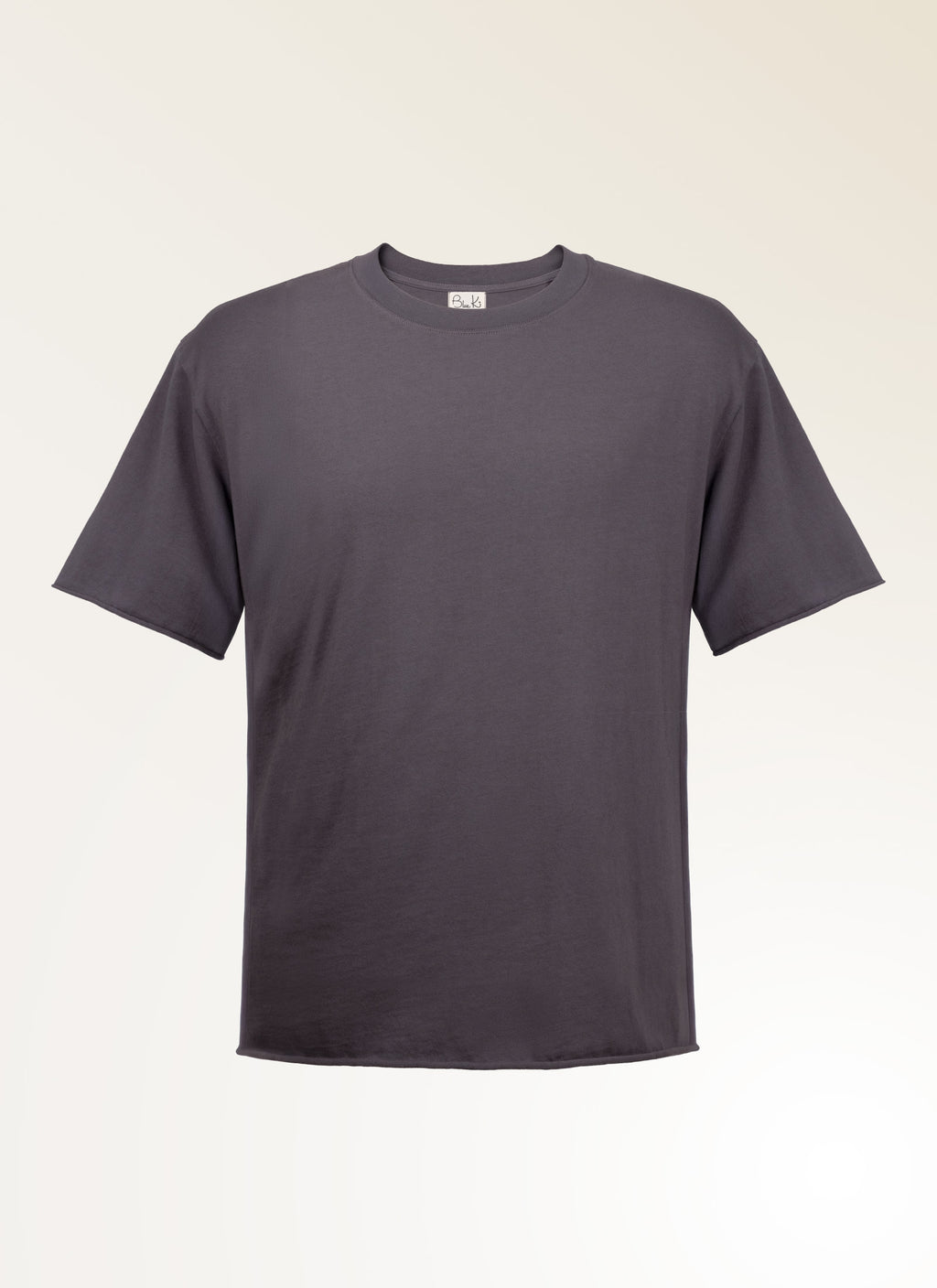 Silverlake - Organic Cotton, Raw Edge Gray T-shirt - Unisex