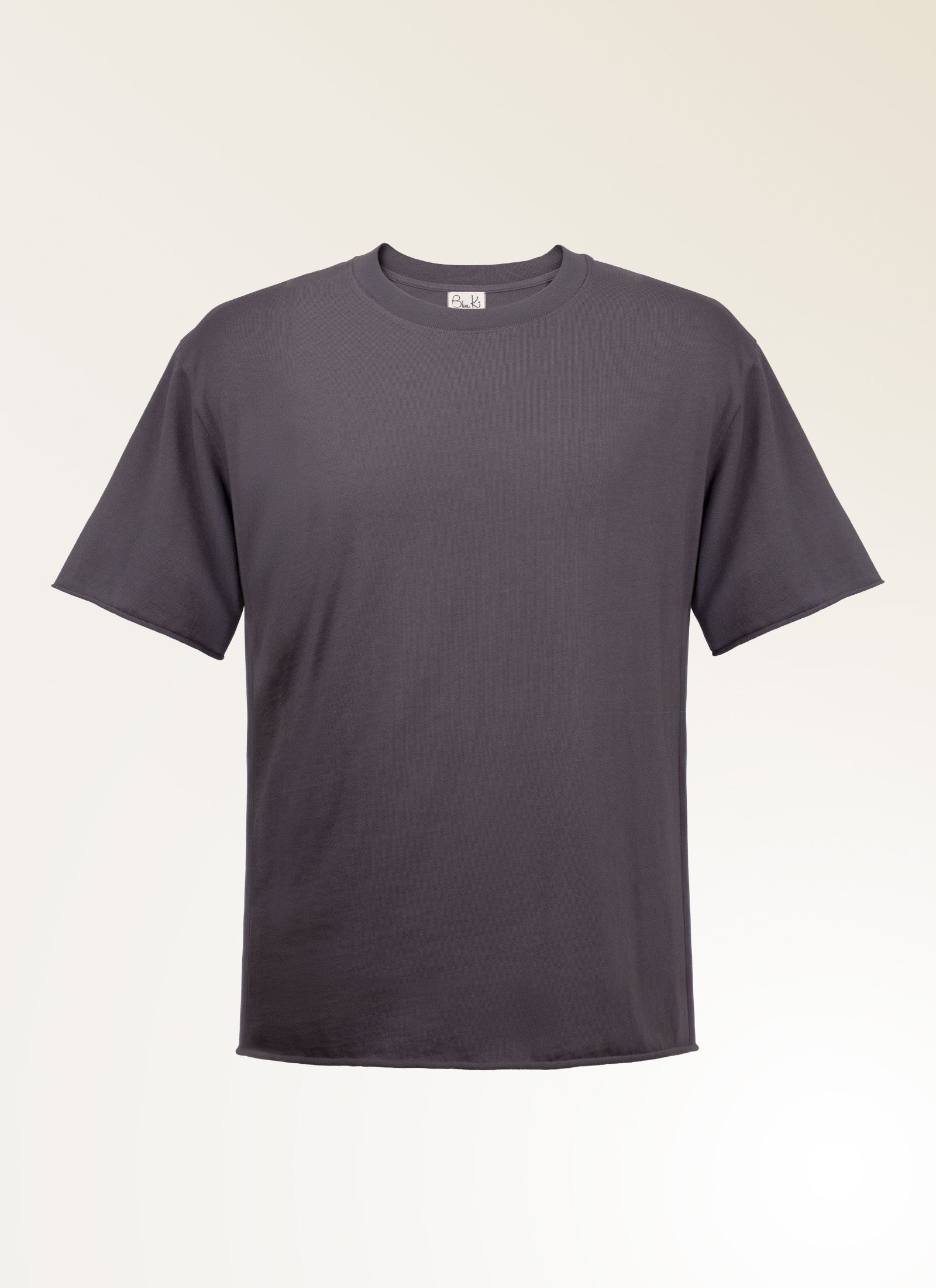 Silverlake - Organic Cotton, Raw Edge Gray T-shirt - Unisex