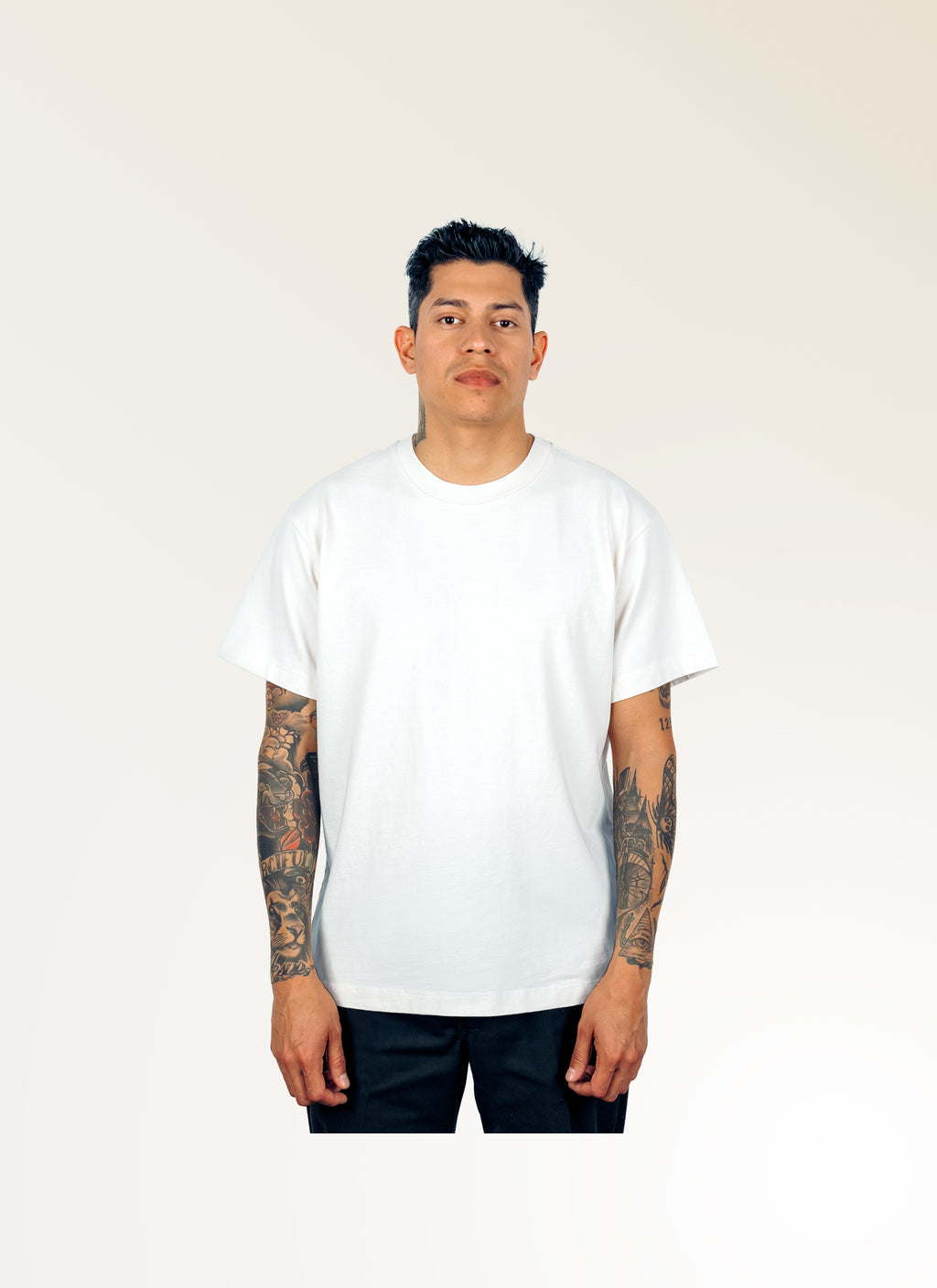 Silverlake - Organic Cotton White Oversized T-shirt - Unisex