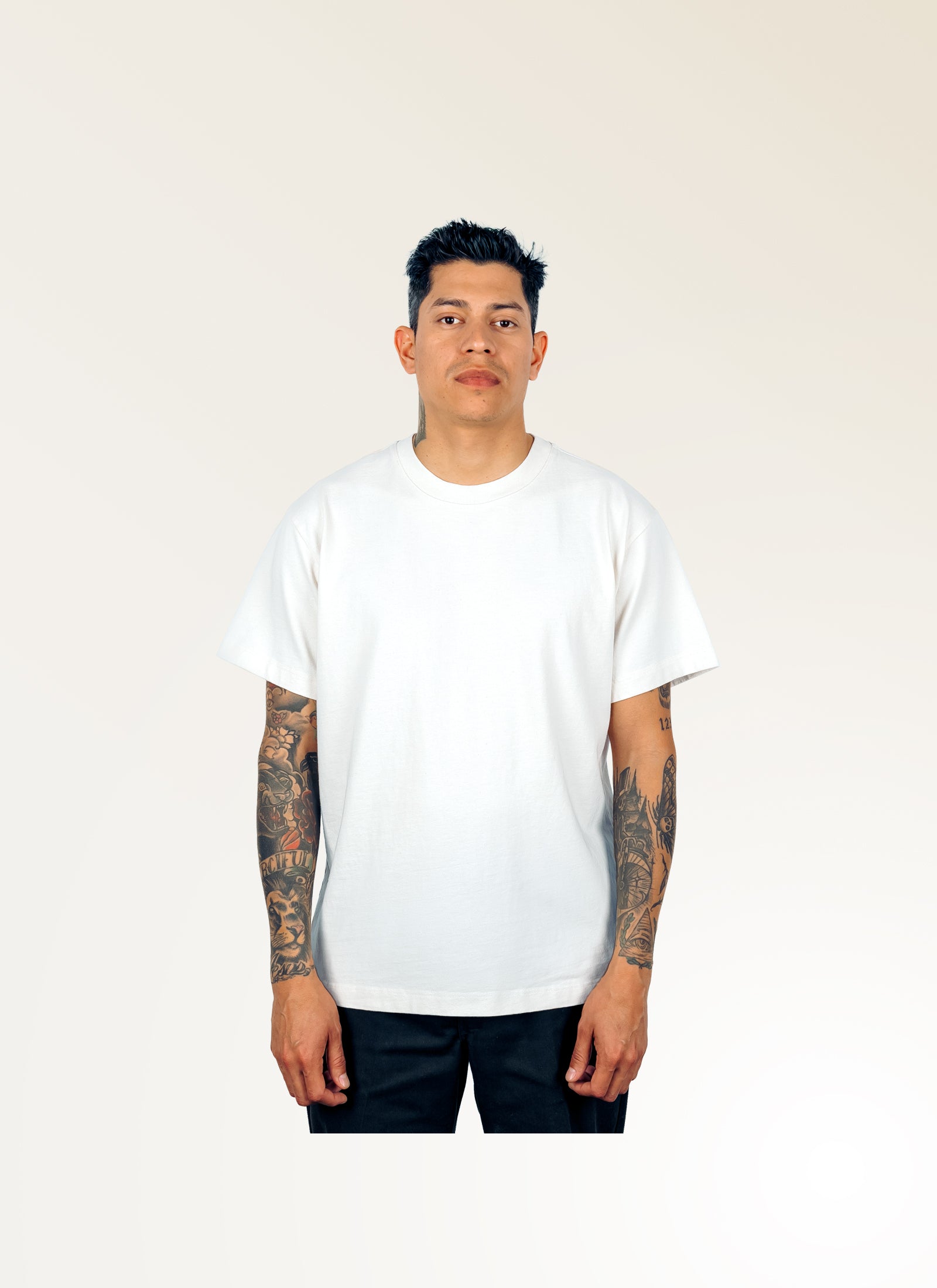 Silverlake - Organic Cotton White Oversized T-shirt - Unisex