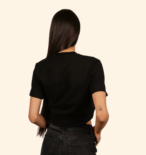 Echo Park - Organic Cotton Black Heavyweight T-Shirt - Women